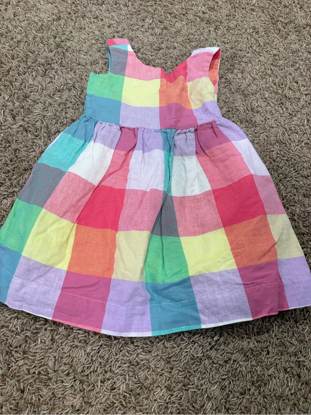 Gap Pastel Plaid Dress Size 3
